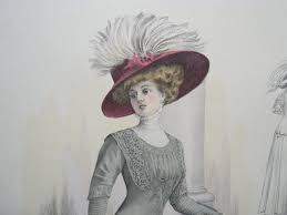 Résultat de recherche d'images pour "chapeaux 1900"