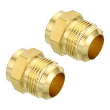 Uxcell 3/4 SAE Male Thread Brass Flare Tube Fitting Pipe ...