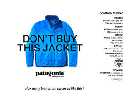 Image of modern antimarketing innovation examples Oatly billboard selfaware ads Patagonia Don't Buy This Jacket campaign Liquid Death mountain water branding minimalism digital marketing honesty