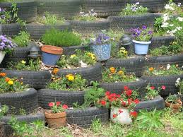 Image result for flowers on tires