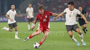 Hasil Timnas Indonesia vs Cina, Babak 1 Skor 1-0