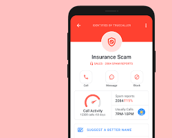 Image of Truecaller call blocking app