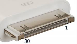 Résultat de recherche d'images pour "ipad 30 pin connector voltage"