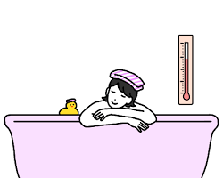 ぬるめのお風呂の画像