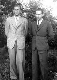 108-1016 Die Freunde Heinz Hinz und Fritz Buchholz im Jahre 1950.