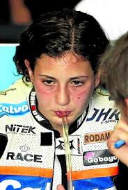 Ana Carrasco, primera española que puntúa en un gran premio. La piloto Ana Carrasco. :: EFE - 15312408