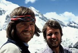 Reinhold Messner and Peter Habeler in 1978. Image via outdoorteam.at. Messner and Habeler&#39;s first attempt at the summit without supplemental oxygen came on ... - Reinhold-Messner-Peter-Habeler-1978