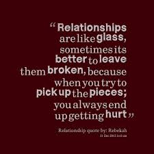 Quotes from Sovereign Demon: Relationships are like glass ... via Relatably.com
