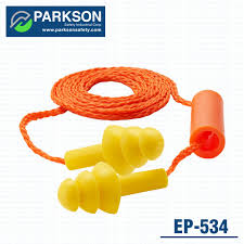 Rubber reusable earplug EP-535 - Parkson Safety Industrial Corp.