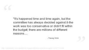 Tracey Emin Quotes - YouTube via Relatably.com