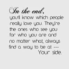 Thank you to my family and my true friends for always being there ... via Relatably.com