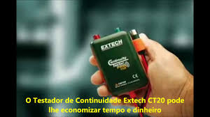 Testador de Continuidade Remoto e Local Extech CT20 é na ...