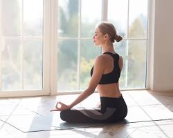 瞑想をするの画像