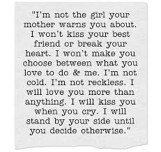 I&#39;m not the girl your mother warns you about... | quotes... And ... via Relatably.com