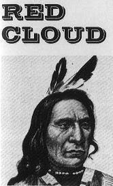 Chief Red Cloud (Mahpiya-Luta), famous Ogalala warrior and later as a nationally renown as a negotiator in behalf of the Sioux nation. - redcloud1jres