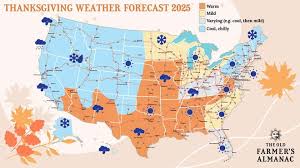 Old Farmer's Almanac: Thanksgiving Weather Predictions for 2025