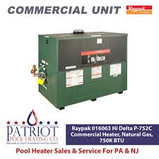 Raypak 016063 Hi Delta P-752C Commercial Heater, Natural Gas ...