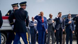Trump Attends Dignified Transfer of Troops Killed in Iran War