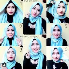 Hasil gambar untuk tutorial hijab