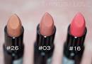 Rimmel Lasting Finish Lipstick by Kate Moss Lip swatches -