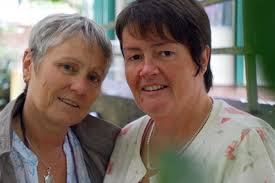 Angela Sanderson (right) with her partner Ann Hemingway. UNIVERSITY welfare officer Angela Sanderson has qualified as a Civil Funeral Celebrant and is ... - angela-sanderson-right-with-her-partner-ann-hemingway-20665640