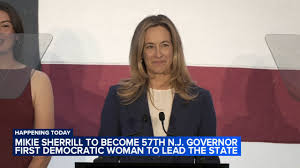 Democrat Mikie Sherrill to be sworn in as New Jersey's 57th Governor on Tuesday