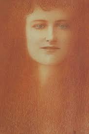 Fernand Khnopff, Etude de femme. By lysettevanroemburg. Fernand Khnopff (1858-1921), Etude de femme, 1891, Pastelkrijt - etude-de-femme-ca-1891-fernand-khnopff-1858-1921