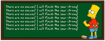 Image result for PICTURE OF BART SIMPSON I MUST FINISH WHAT I START