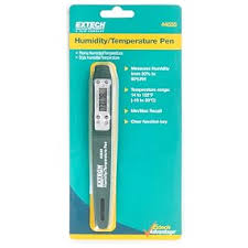 Extech 44550 Pocket Humidity and Temperature Pen, Dual LCD ...