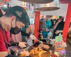 Busan Bupyeong Kkangtong Market unique street food hot place, AI 생성