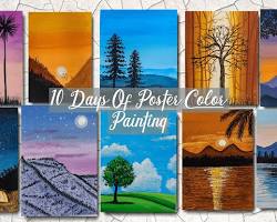 Imagem de painter using different shades of paint