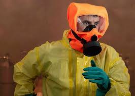 Escape respirator with filter, H900 A2B2E2K2HgP3
