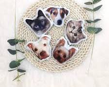 ring pillow with a pet's photo on itの画像