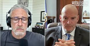 Fetterman spars with 'Weekly Show' host Jon Stewart on Israel and the left