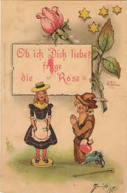 Erika Hans Starcke Zwerg Spruch Rose Figur Mädchen | eBay