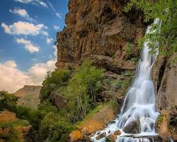 Ab Sefid Waterfall in Kurdistan