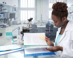 Image of Scientist working in a lab