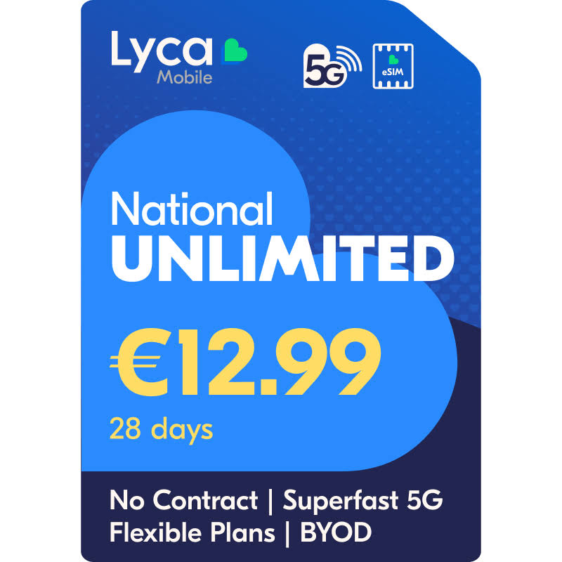 Lyca Mobile Ireland National Unlimited