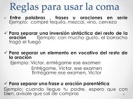 Resultado de imagen de frases uso de la coma