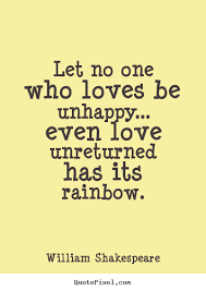 William Shakespeare picture quotes - Let no one who loves be ... via Relatably.com