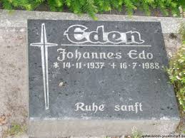 Grab von Johannes Edo Eden (14.11.1937-16.07.1988), Friedhof Esens