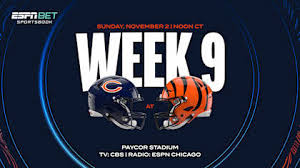 Bengals Set for Crucial Week 9 Clash Against the Bears in Cincinnati