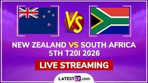 New Zealand vs South Africa Live Streaming Online and Free Telecast, 5th T20I 2026