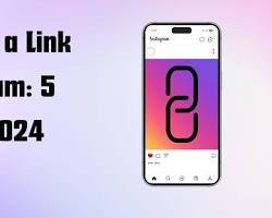 Image of Pasting Instagram Post Link in Link Sticker