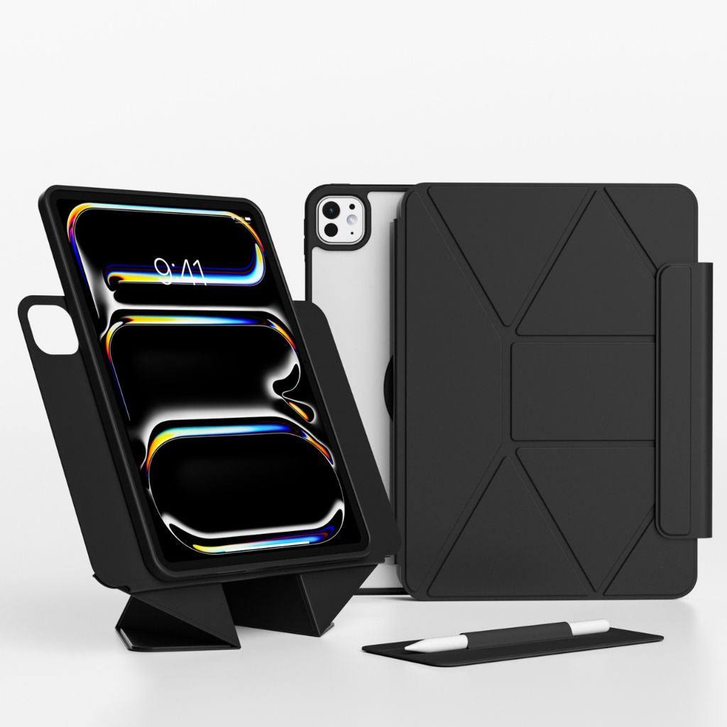 Magnetic iPad Stand Case – Foldable Smart Cover with Pencil Holder iPad — Gen / Full Cover — Magnetic + Back Case