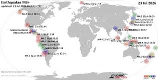 World Earthquake Report for Thursday, 23 July 2026