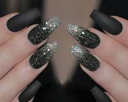 Image of Sassy nail art with glitter nails