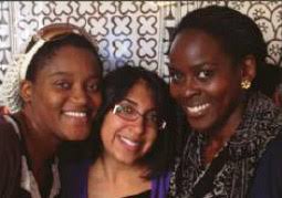 Pioneering trio: Maanaa Pierre, Narissa Allibhai , and Aisha Kigongo — of Ghana, Kenya, and Uganda, respectively — are the first graduate students in the ... - MCFSPscholars_