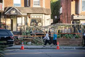 Scene of the STM bus accident in NDG