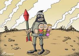 Risultati immagini per gaza war cartoon